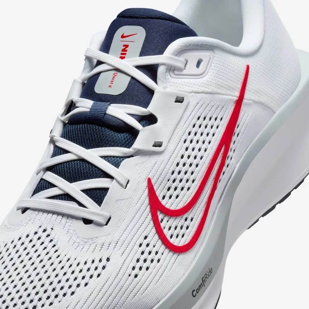 Nike Quest 6 Blanco/Rojo - foto 2
