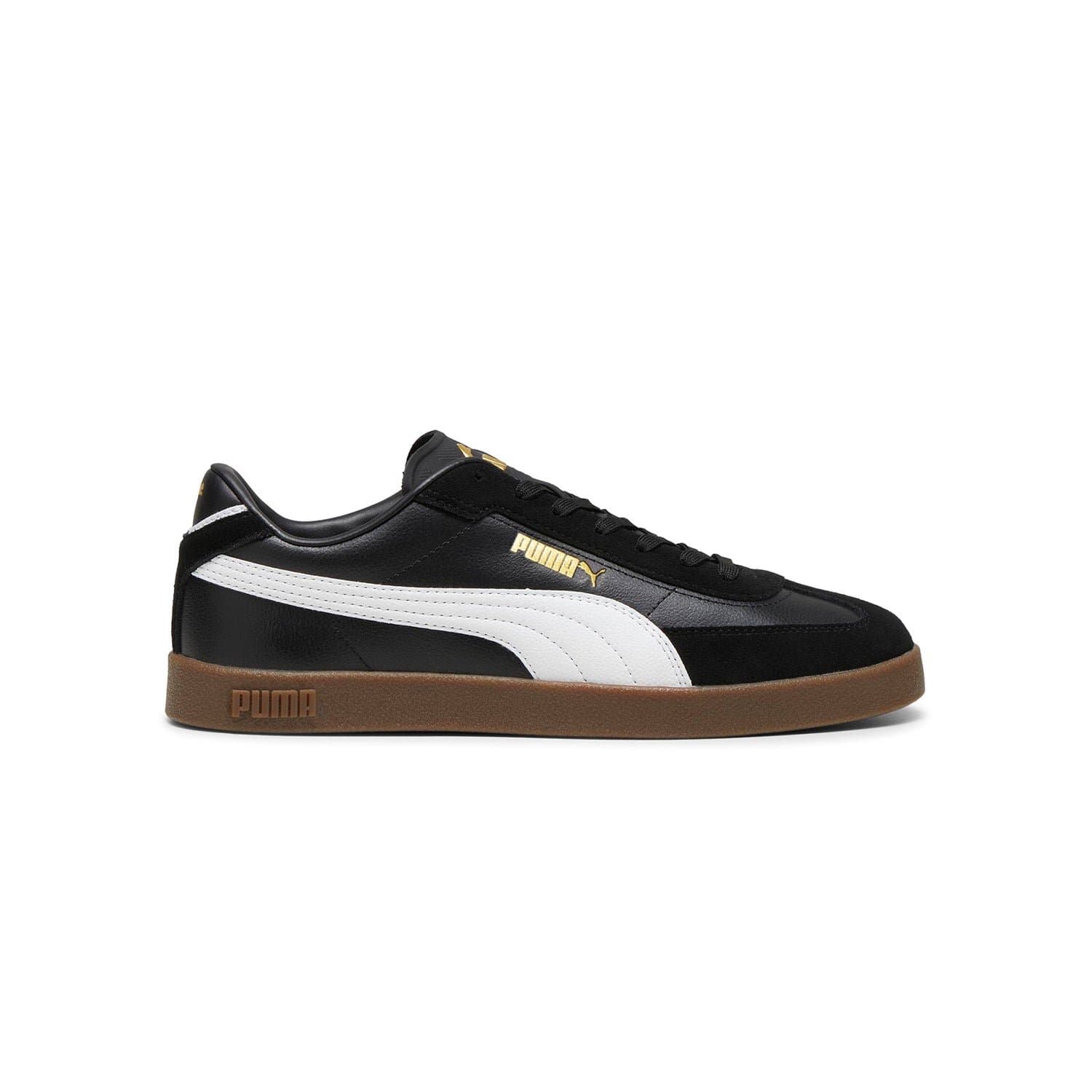 PUMA Club II Gamuza unisex Negro/Blanco