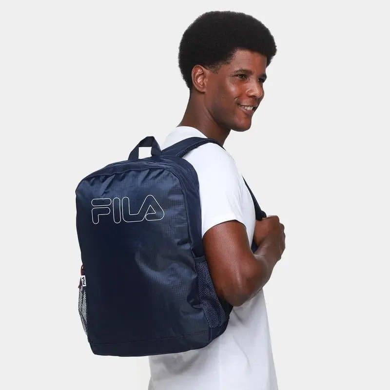 Mochilas Moda Basic_Outline Navy - foto 3