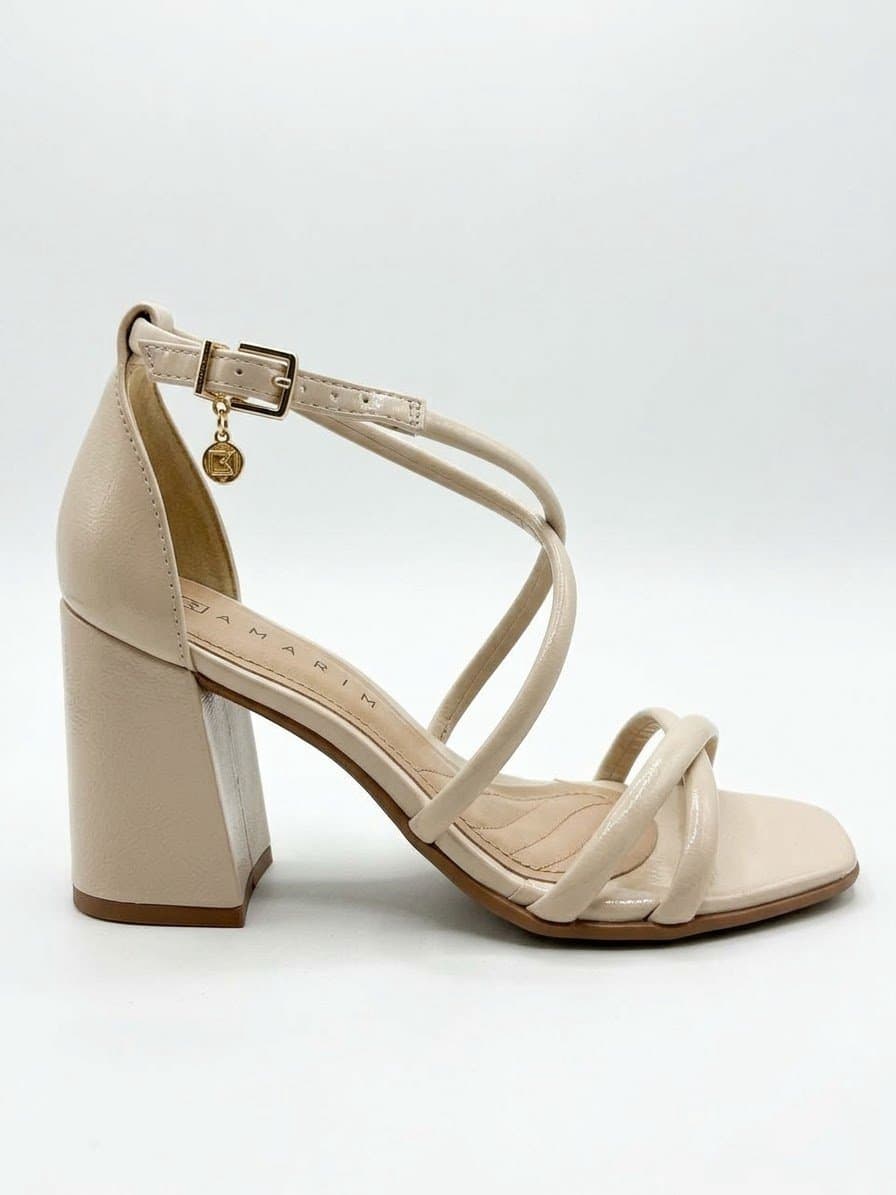 Zapato Ramarim Tiras Beige