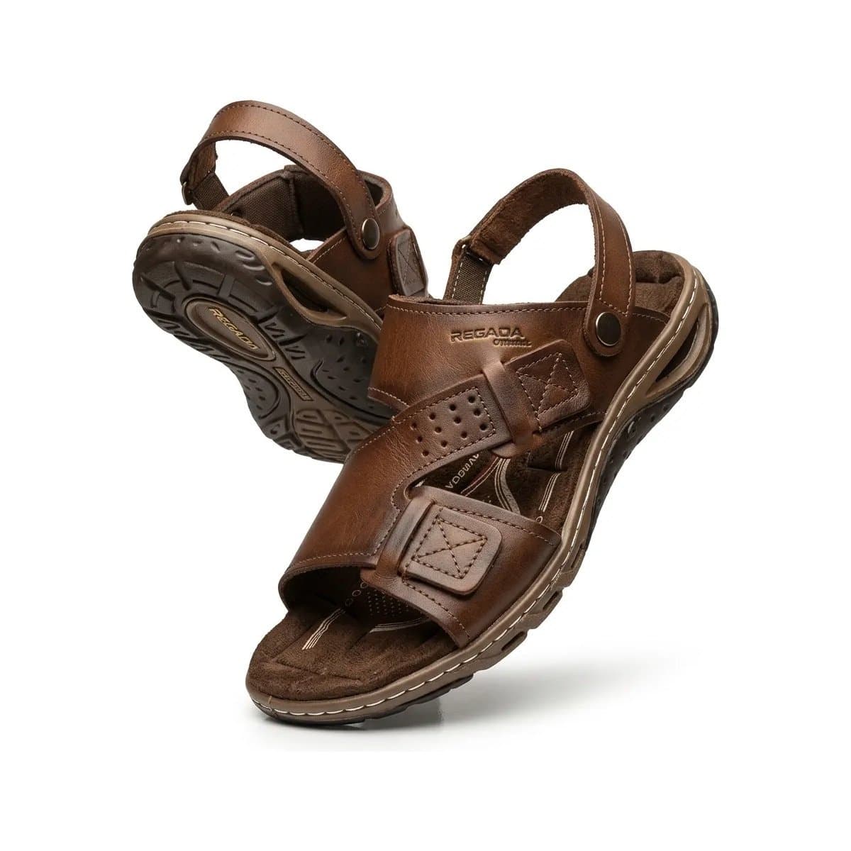 Zapatilla/Sandalia Pegada Amortech Marrón