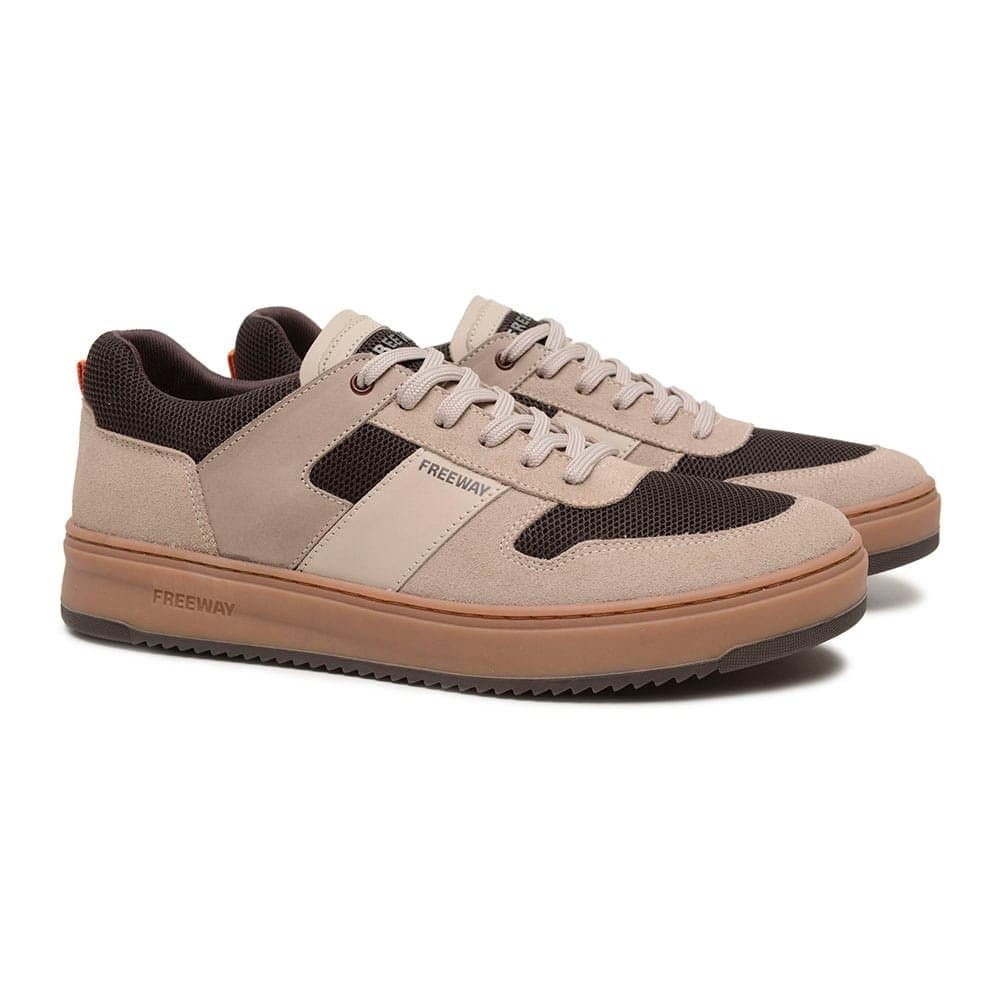 Zapatenis Freeway Bicolor Evo Beige/Marrón