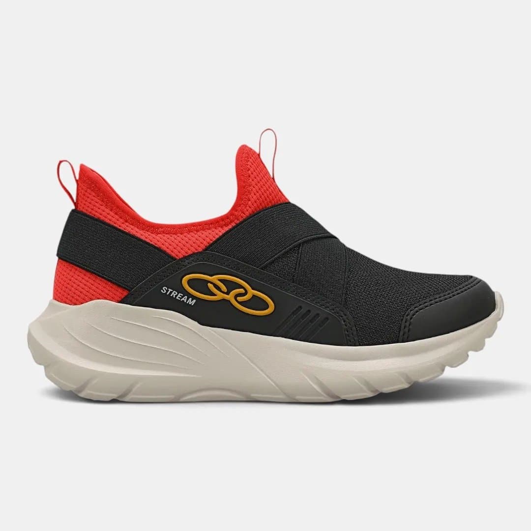 Olympikus Stream Infantil Negro/Rojo